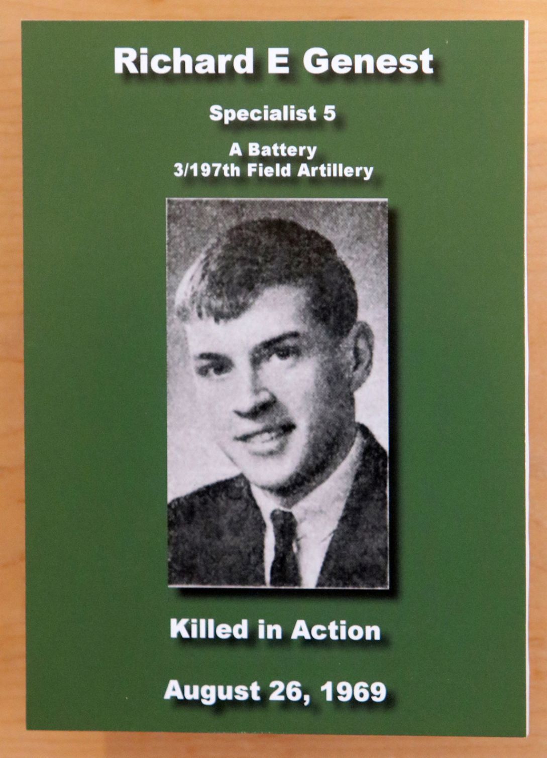 Spc. 5 Richard E. Genest